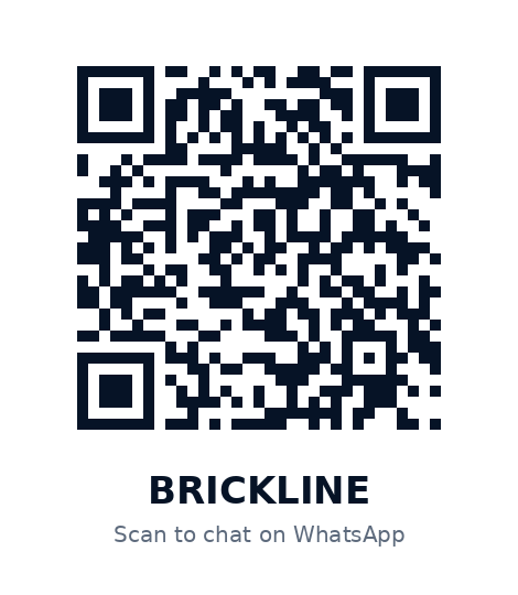 Scan to contact BRICKLINE on WhatsApp